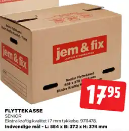 jem & fix Flyttekasse tilbud