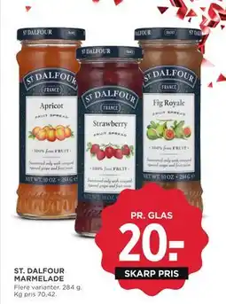 MENY ST. DALFOUR MARMELADE, DKK 20 tilbud