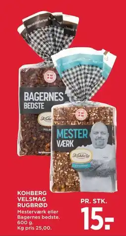 MENY KOHBERG VELSMAG RUGBRØD, DKK 15 tilbud