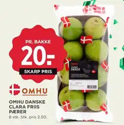 MENY OMHU DANSKE CLARA FRIIS PÆRER, DKK 20 tilbud