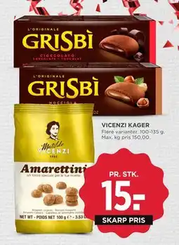 MENY VICENZI KAGER, DKK 15 tilbud