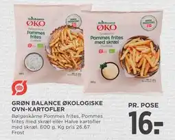 MENY GRØN BALANCE ØKOLOGISKE OVN-KARTOFLER, DKK 16 tilbud