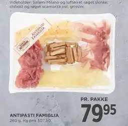 MENY ANTIPASTI FAMIGLIA, DKK 79.95 tilbud