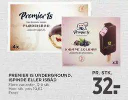 MENY PREMIER IS UNDERGROUND, ISPINDE ELLER ISBÅD, DKK 32 tilbud