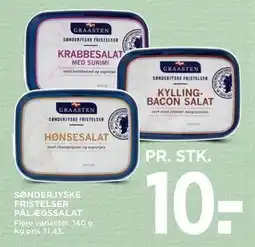 MENY SØNDERJYSKE FRISTELSER PÅLÆGSSALAT, DKK 10 tilbud