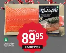 MENY LAKSEFILET, DKK 89.95 tilbud