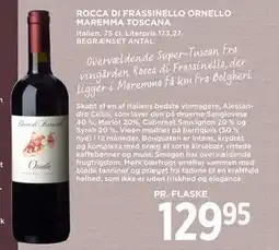 MENY ROCCA DI FRASSINELLO ORNELLO MAREMMA TOSCANA, DKK 129.95 tilbud