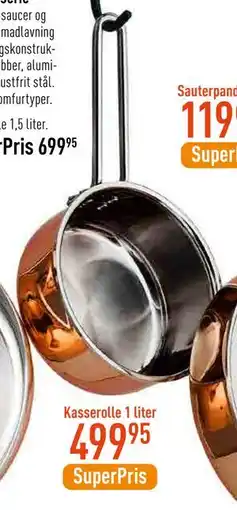 Imerco Kasserolle 1 liter, DKK 499.95 tilbud