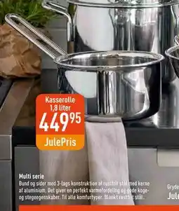 Imerco Kasserolle 1,8 liter, DKK 449.95 tilbud