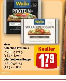REWE DE Wasa Selection Protein + tilbud