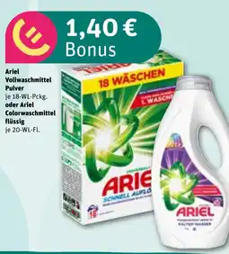 REWE DE Ariel Vollwaschmittel Pulver tilbud