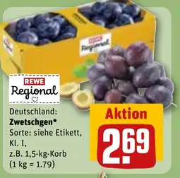 REWE DE Deutschland: Zwetschgen* tilbud