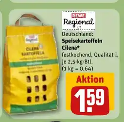 REWE DE REWE Regional Deutschland: Speisekartoffeln Cilena* tilbud
