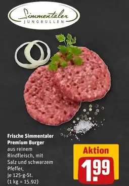 REWE DE Frische Simmentaler Premium Burger tilbud