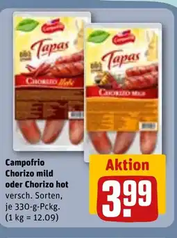 REWE DE Campofrio Chorizo mild oder Chorizo hot tilbud