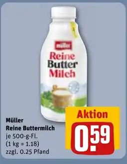 REWE DE Müller Reine Butter Milch tilbud
