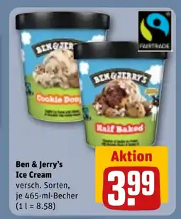 REWE DE Ben & Jerry's Ice Cream versch. Sorten, tilbud
