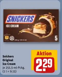 REWE DE Snickers Original Ice Cream tilbud
