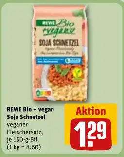 REWE DE REWE Bio + vegan Soja Schnetzel tilbud