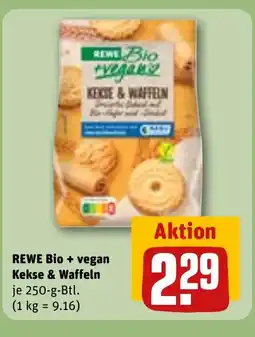 REWE DE REWE Bio + vegan Kekse & Waffeln tilbud