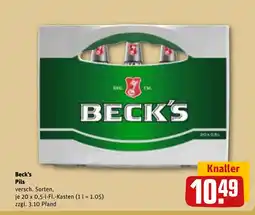 REWE DE Beck's Pils tilbud