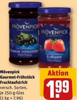 REWE DE Mövenpick Gourmet-Frühstück Fruchtaufstrich tilbud