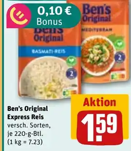 REWE DE Ben's Original Express Reis tilbud