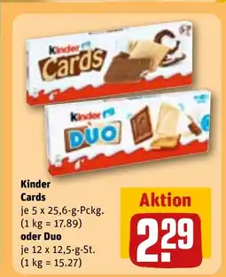 REWE DE Kinder Cards tilbud