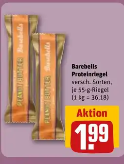 REWE DE Barebells Proteinriegel versch. Sorten, tilbud