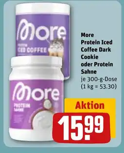 REWE DE More Protein Iced Coffee Dark Cookie oder Protein Sahne tilbud