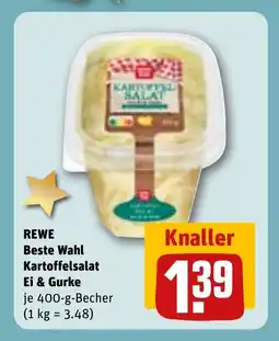 REWE DE REWE Beste Wahl Kartoffelsalat Ei & Gurke tilbud