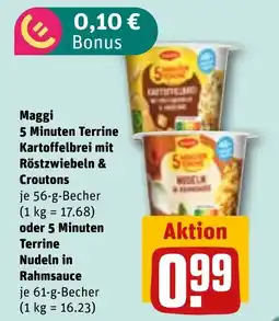 REWE DE Maggi 5 Minuten Terrine Kartoffelbrei mit Röstzwiebeln & Croutons tilbud