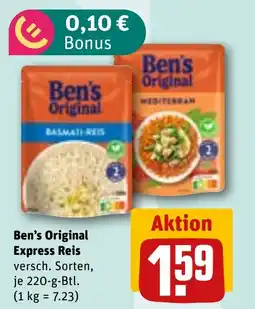REWE DE Ben's Original Express Reis tilbud