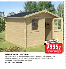 jem & fix BJÆLKEHYTTE RONJA tilbud