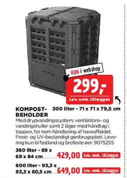 jem & fix KOMPOST BEHOLDER tilbud