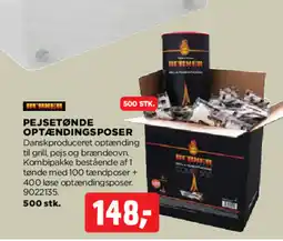 jem & fix PEJSETØNDE OPTÆNDINGSPOSER tilbud
