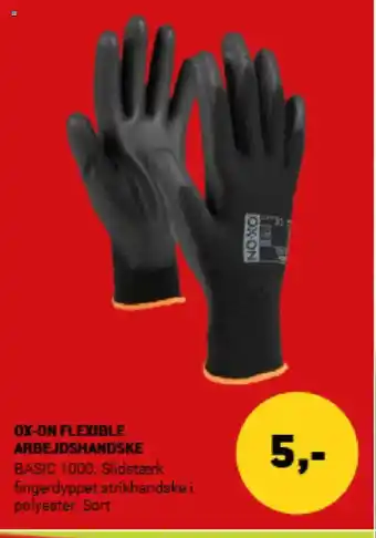 XL-BYG OX-ON FLEXIBLE ARBEJDSHANDSKE tilbud