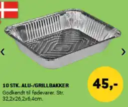 XL-BYG 10 STK. ALU-/GRILLBAKKER tilbud
