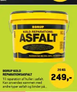 XL-BYG BORUP KOLD REPARATIONSASFALT tilbud