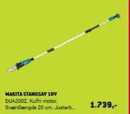 XL-BYG Makita stangsav 18v dua200z. kulfri motor. tilbud