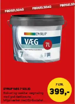XL-BYG DYRUP VÆG 7 SOLID tilbud