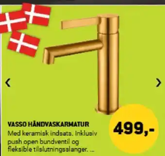 XL-BYG VASSO HÅNDVASKARMATUR tilbud