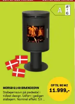 XL-BYG MORSO 6148 BRÆNDEOVN tilbud