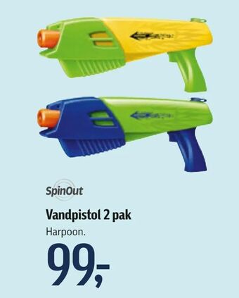 Føtex Vandpistol 2 pak tilbud