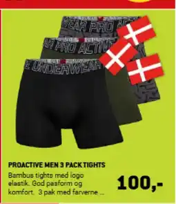 XL-BYG PROACTIVE MEN 3 PACK TIGHTS tilbud