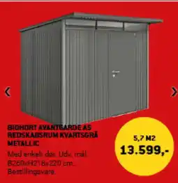 XL-BYG BIOHORT AVANTGARDE AS REDSKABSRUM KVARTSGRÅ METALLIC tilbud