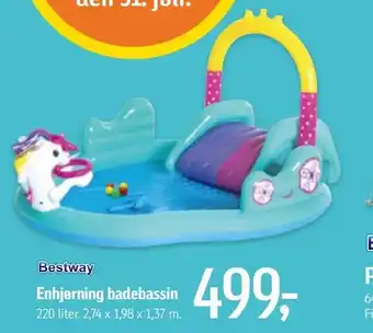 Enhjørning badebassin