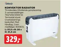 jem & fix KONVEKTOR RADIATOR, DKK 329 tilbud