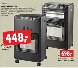 jem & fix GASVARMEOVNE, DKK 698 tilbud