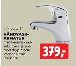 jem & fix HÅNDVASKARMATUR, DKK 379 tilbud
